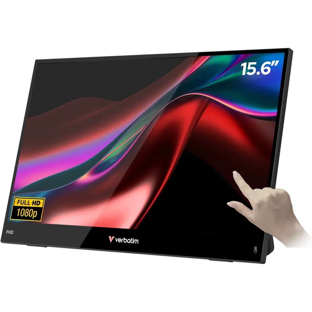 Verbatim 39,6 cm (15,6 ) Monitor Schwarz