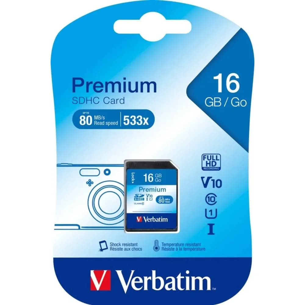 Verbatim SDHC 16GB, Class 10