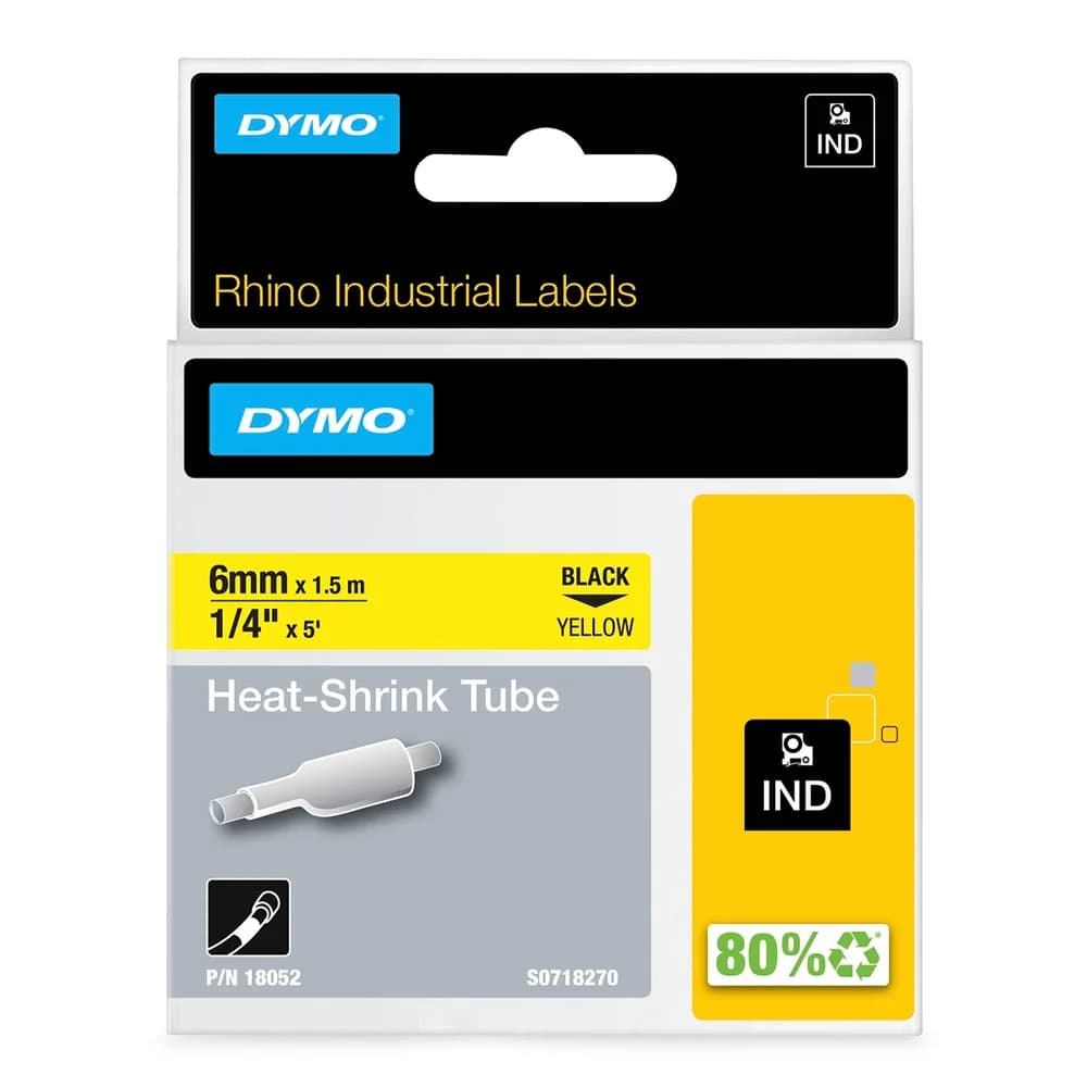 DYMO IND Schrumpfschlauch - 6mm x 1,5m