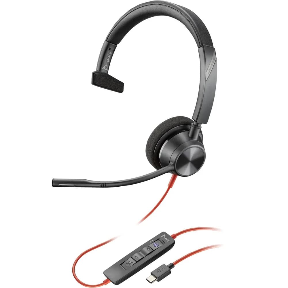 Poly Blackwire 3310 Monaurales Headset