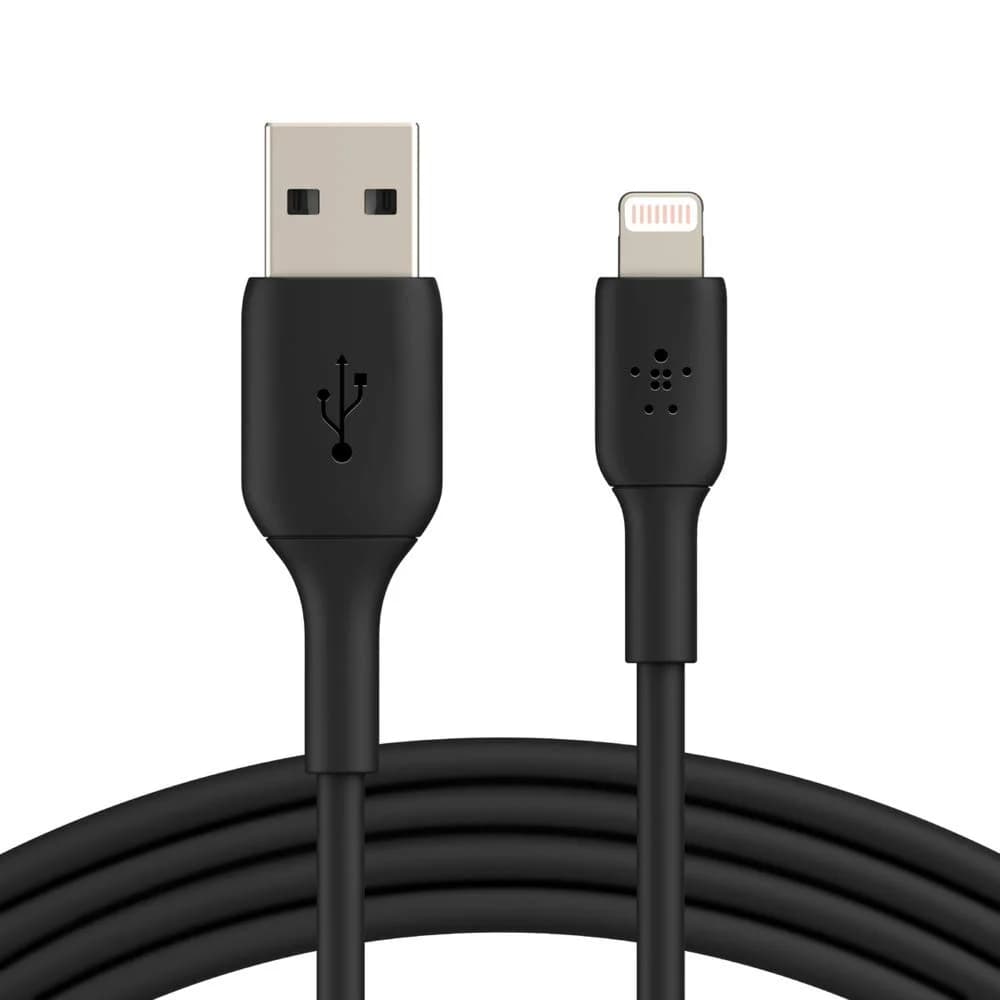 Belkin BoostCharge 1 m Lightning/USB-A Kabel, schwarz
