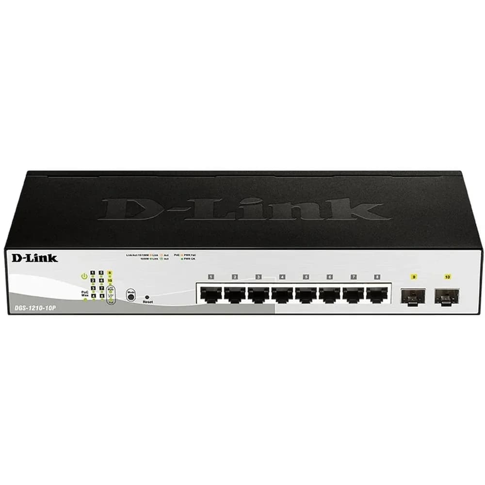 D-Link DGS-1210-10P/E 10-Port L2 PoE Smart Managed