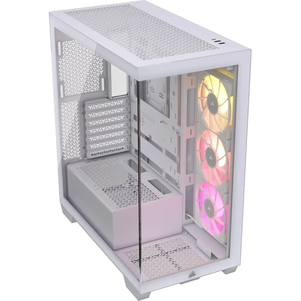 CORSAIR iCue 3500X RGB, weiß, Glasfenster
