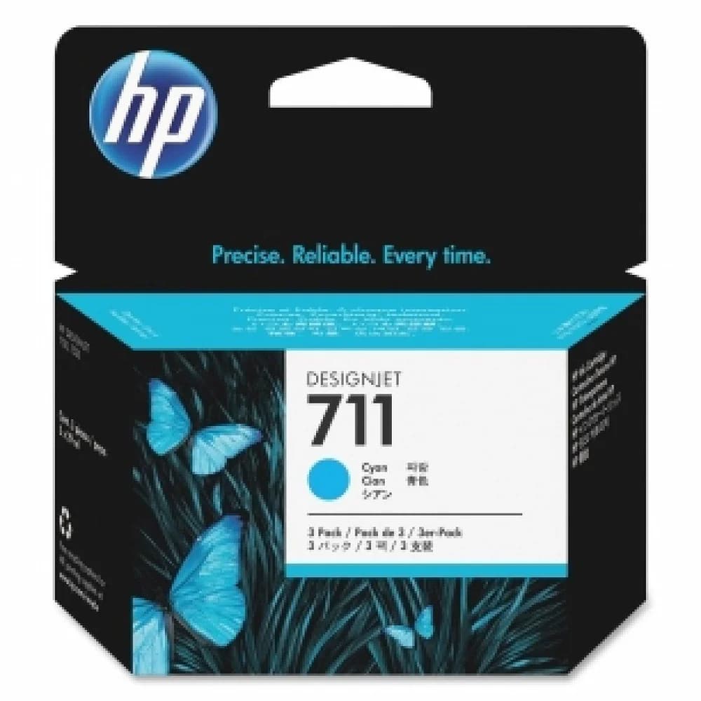 3 HP Tinten CZ134A 711 cyan