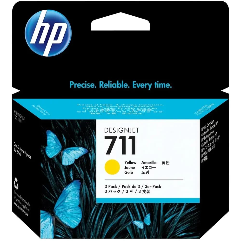 3 HP Tinten CZ136A 711 yellow