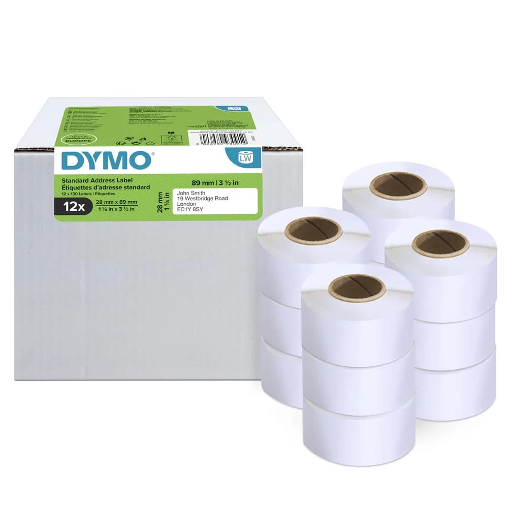 Dymo Adress-Etiketten 28 x 89 mm weiß 12x 130 St.