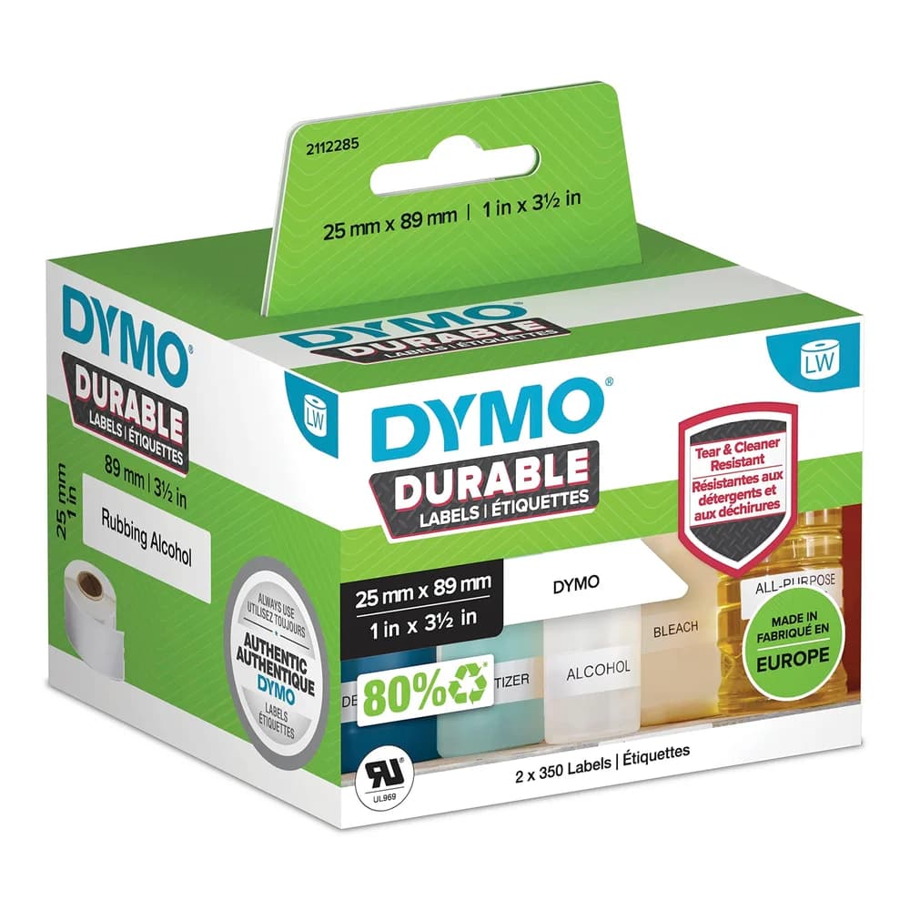 Dymo Etikett 2112285 25x89mm ws 2x350 St./Pack.