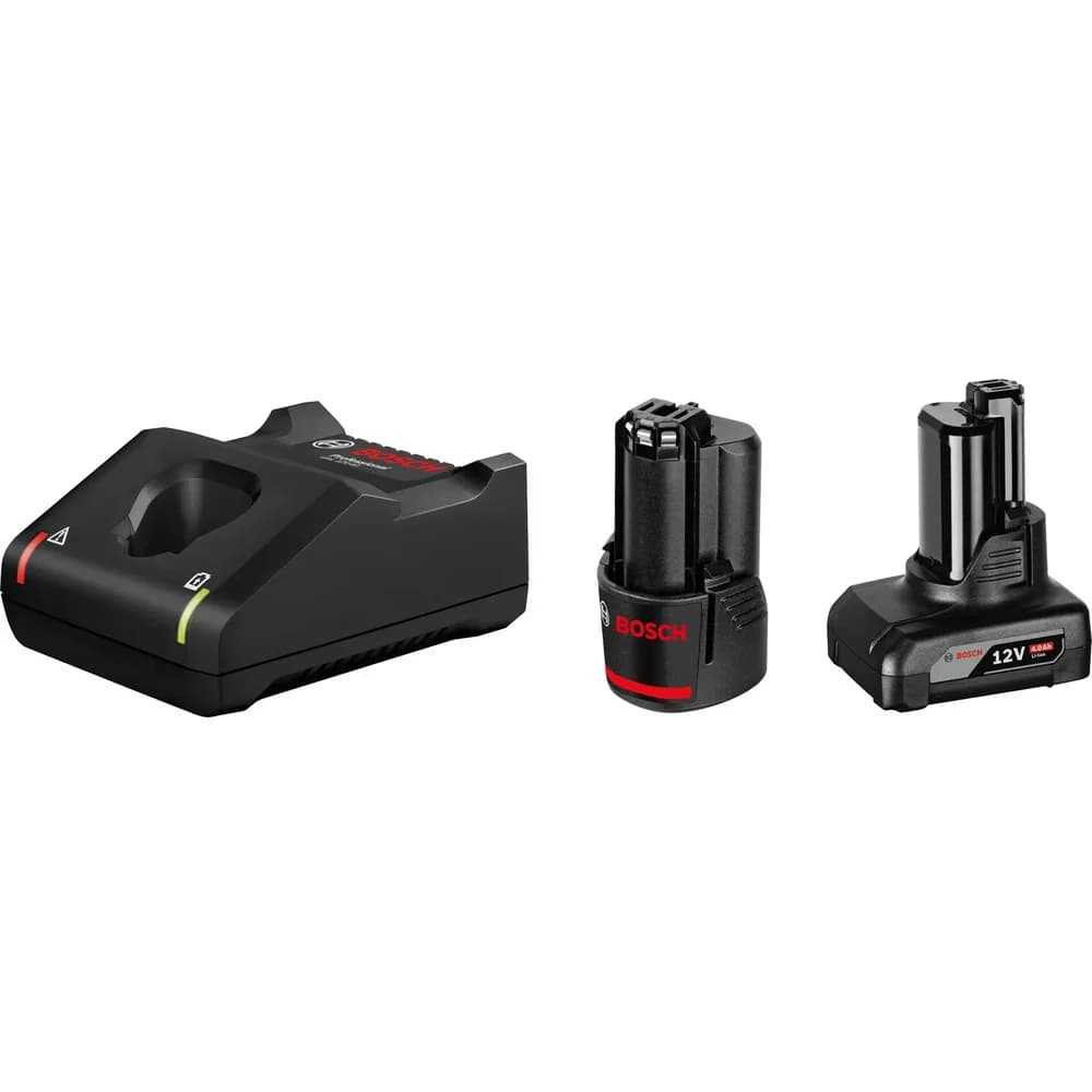 BOSCH Starter Set 12V 1x2Ah 1x4Ah Ladegerät