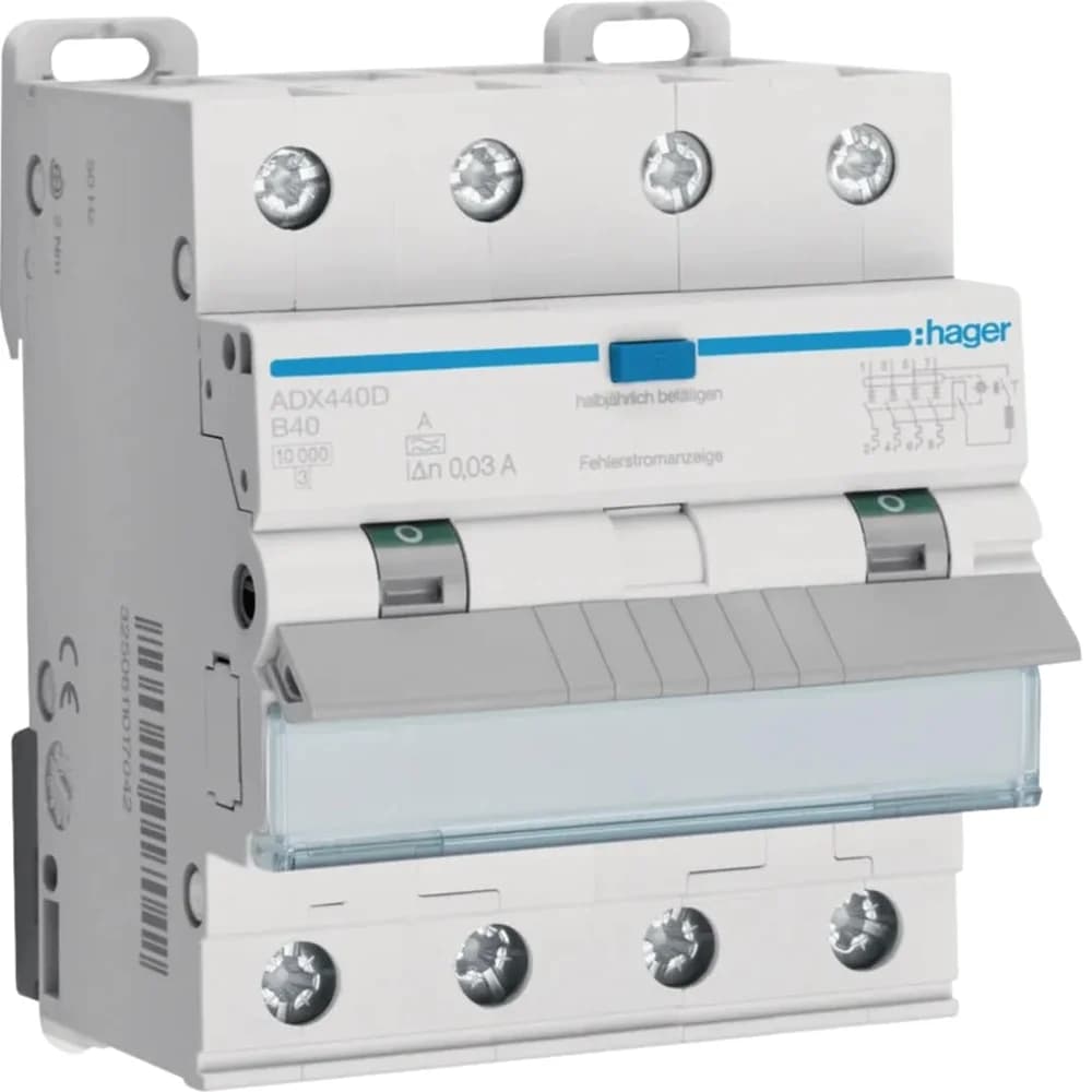 Hager FI/LS-Schalter ADX440D