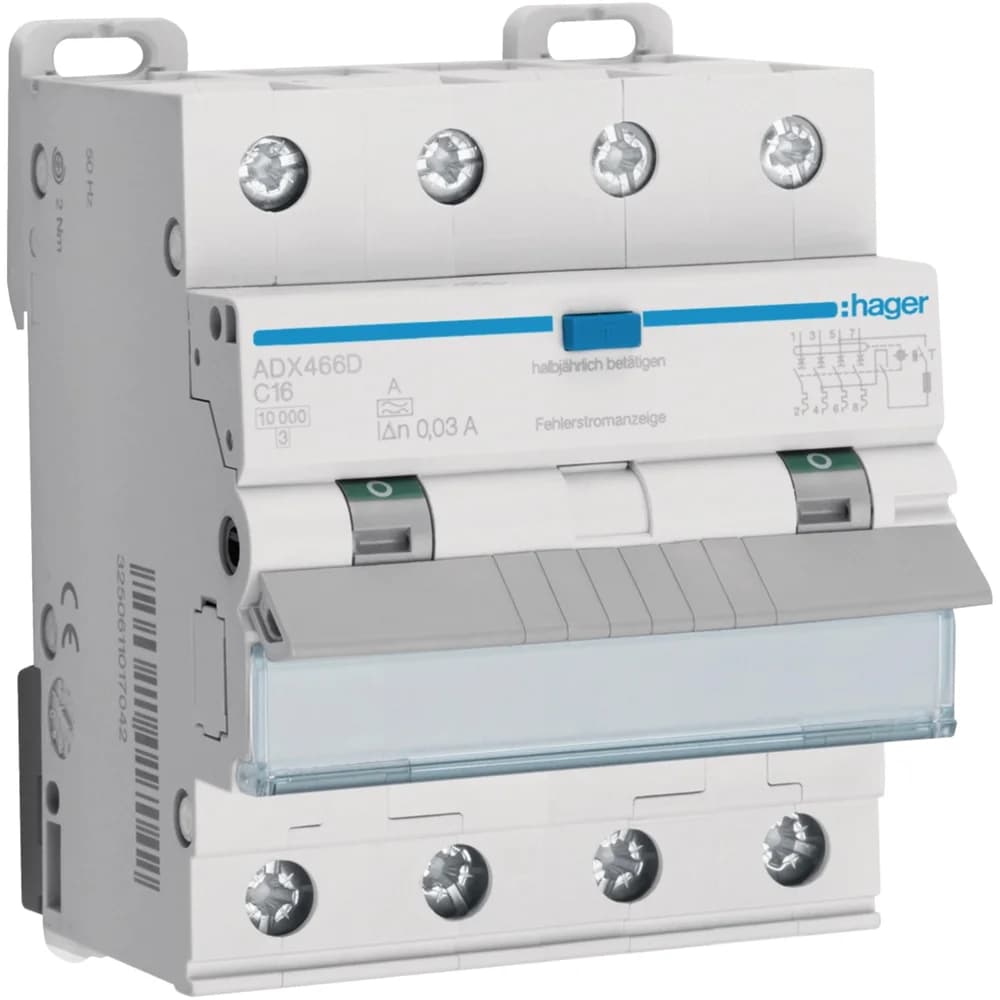 Hager FI/LS-Schalter ADX466D