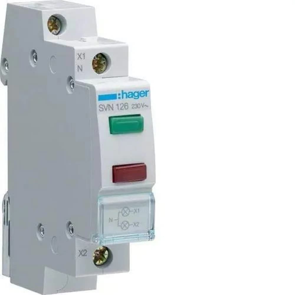 Hager LED-Leuchtmelder 2fach SVN126