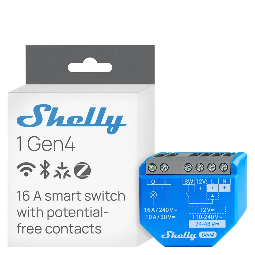 Shelly Relais-Modul Shelly 1 Gen4, Relais blau