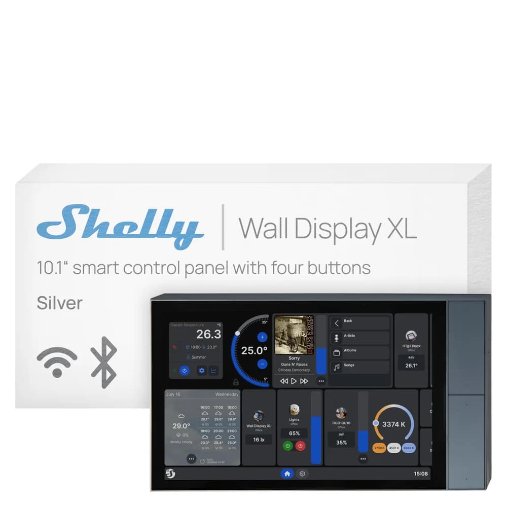 Shelly Wall Display XL Grau WLAN · Grau