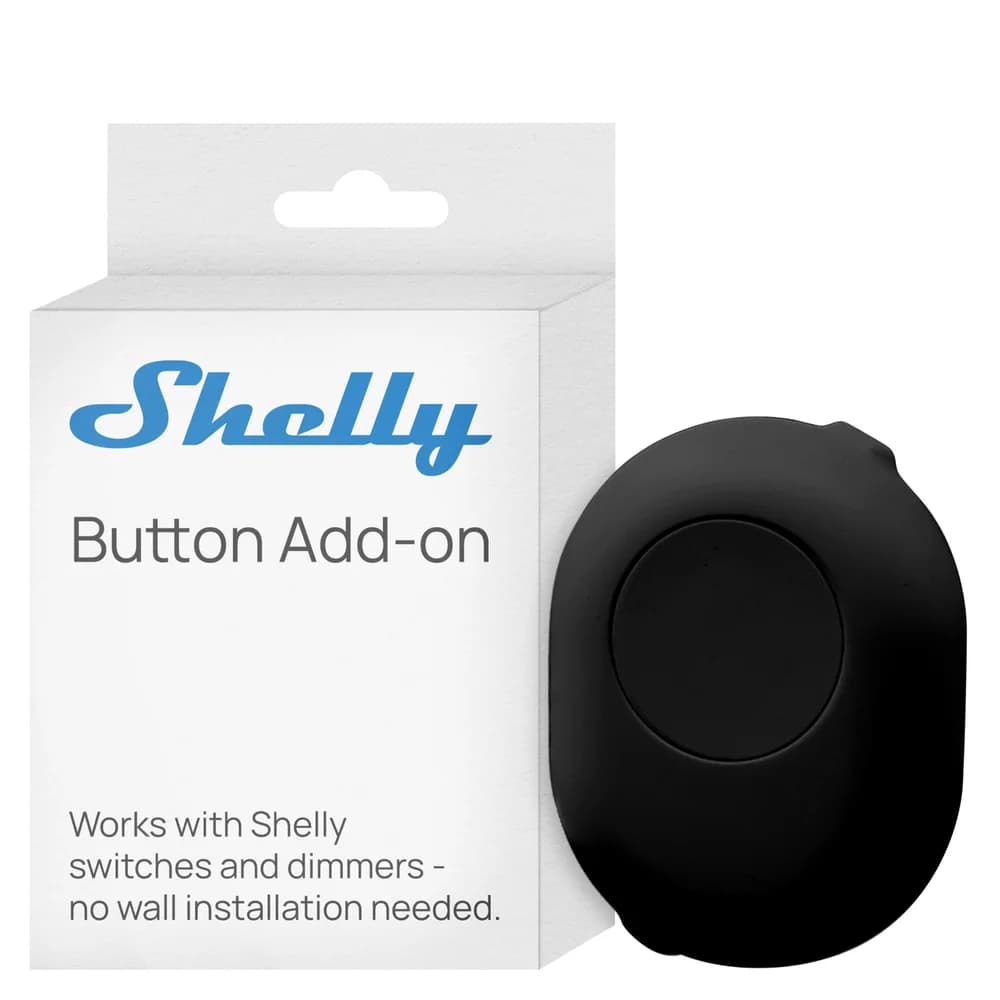 Shelly Button Add-on schwarz