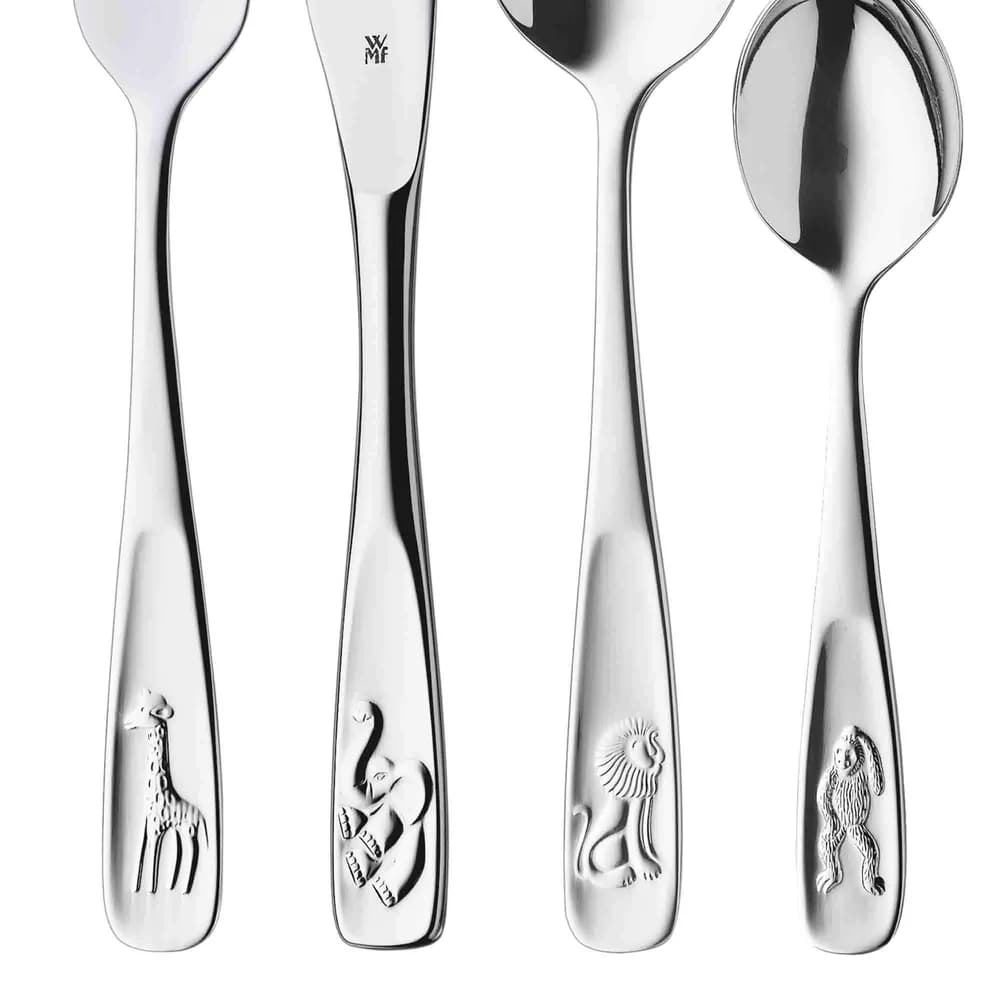 Kinderbesteck-Set Tiere, 4-teilig