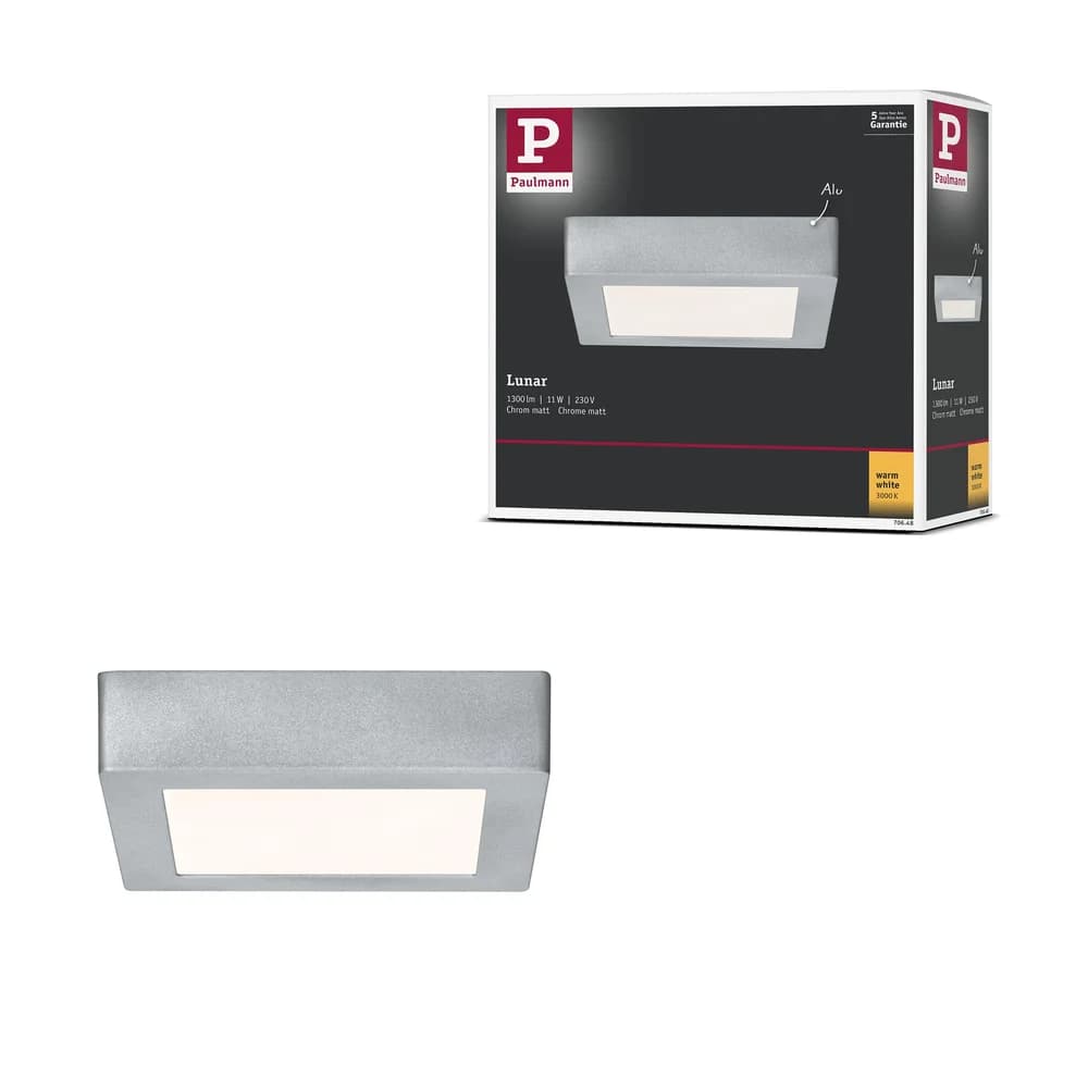 Paulmann LED Panel Lunar - Silber