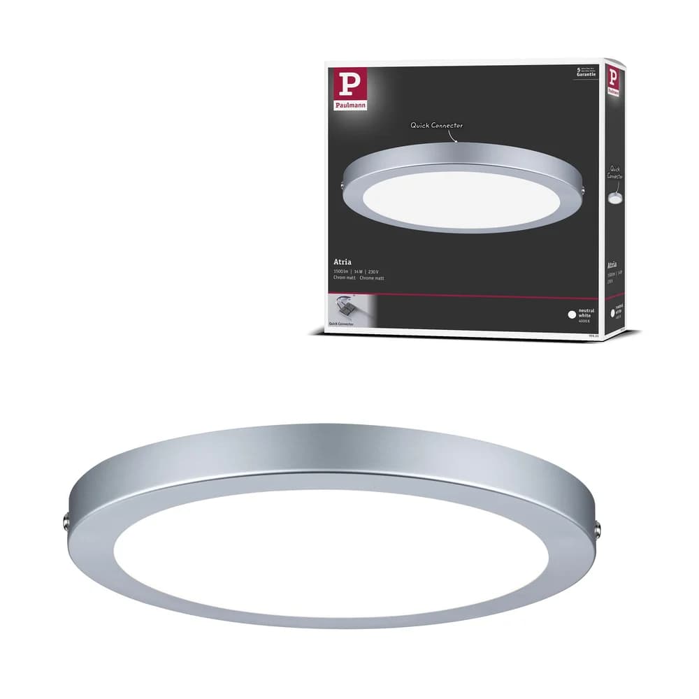 Paulmann LED Panel Atria - Silber