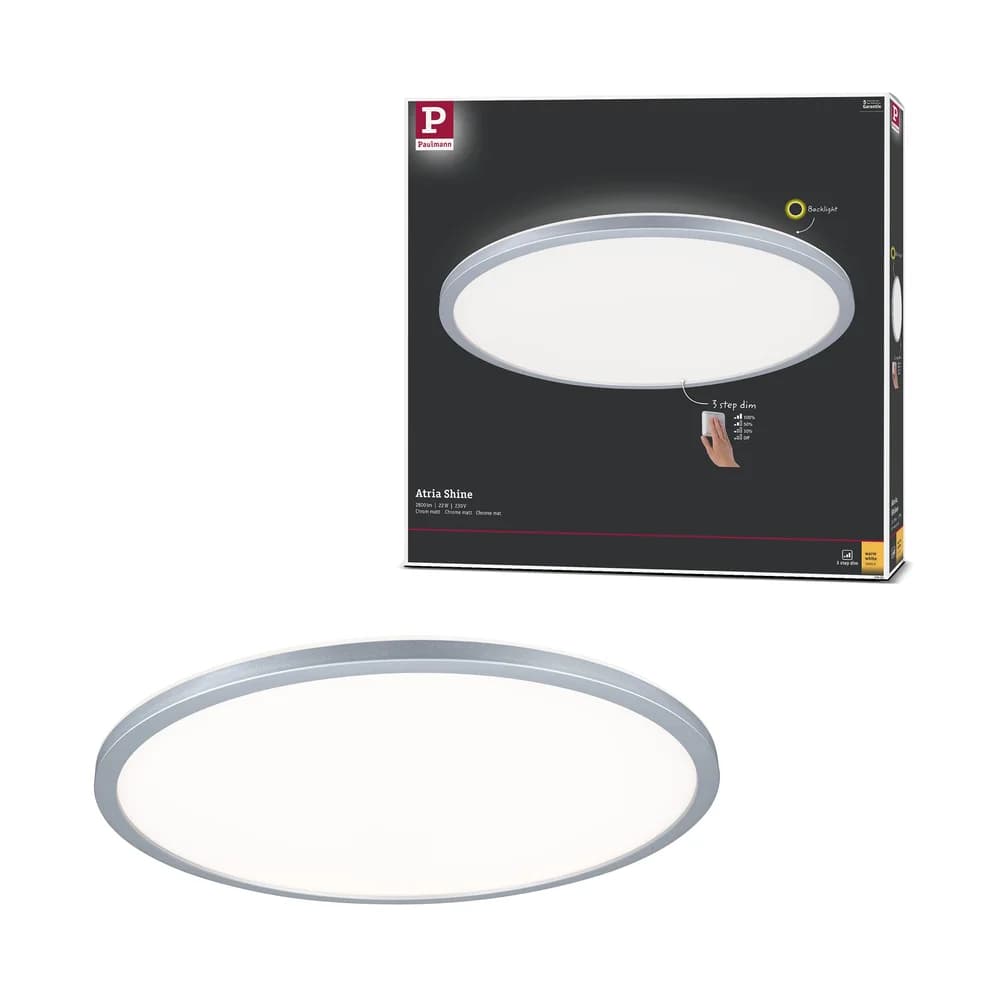 Paulmann LED Panel Atria Shine - Silber
