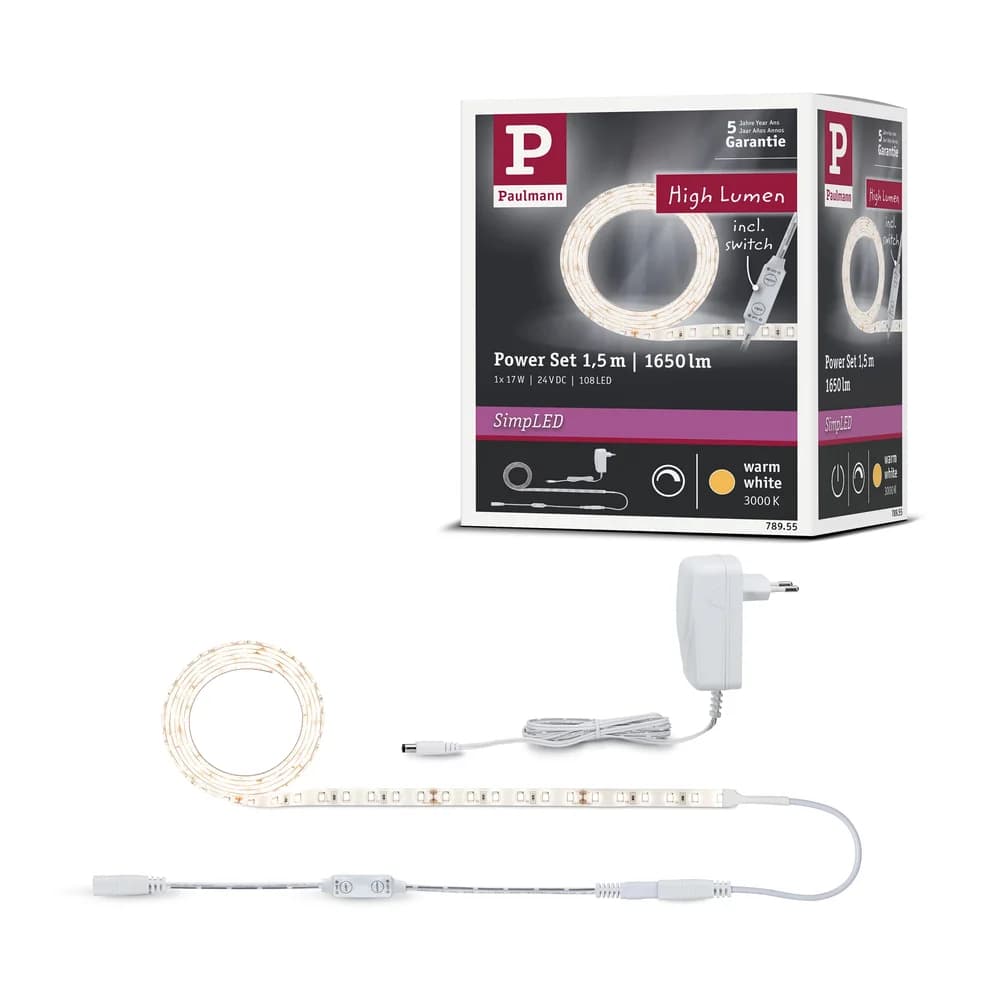 LED-Strip SimpLED Power in Weiß max. 17 Watt