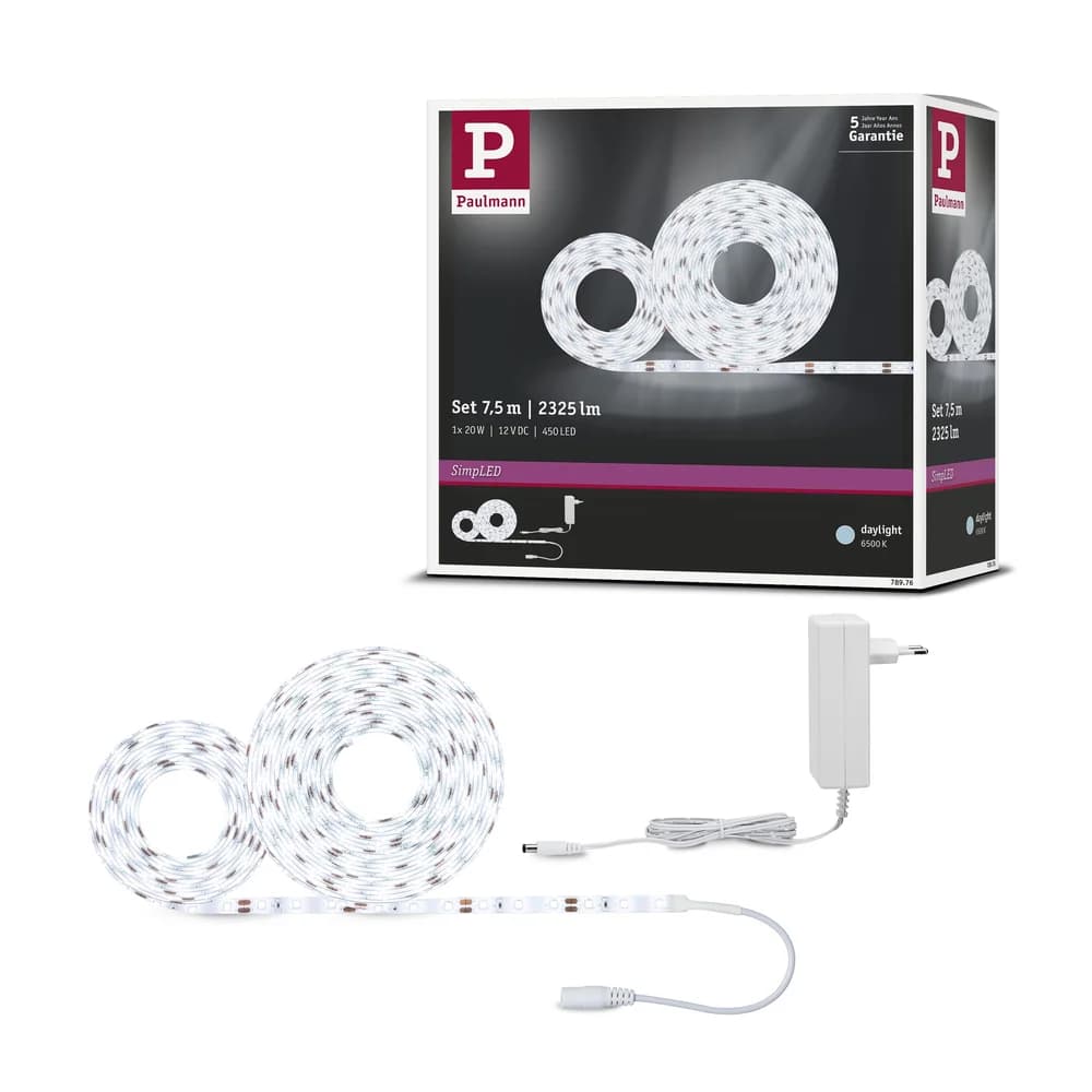 PAULMANN FN SimpLED Stripe Set 7,5m Tageslichtw.