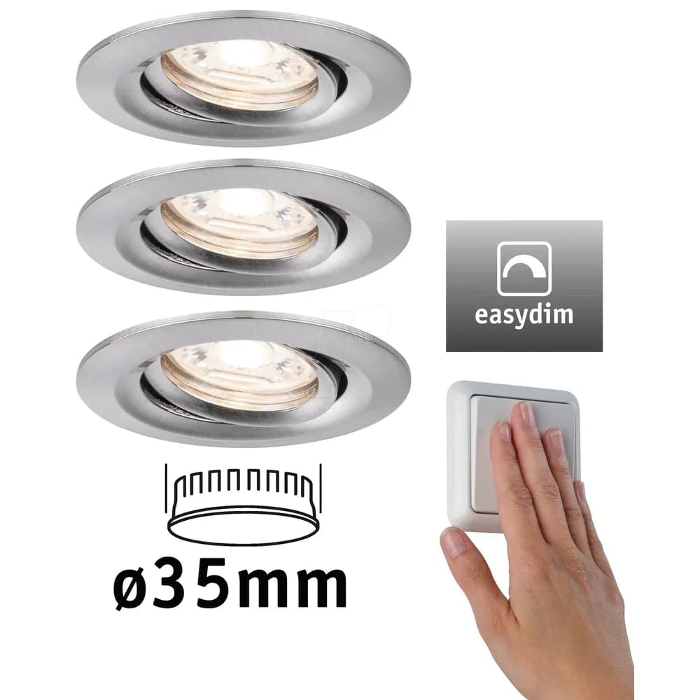Paulmann, Einbauleuchte, Einbauleuchte Nova Mini (Aluminium)