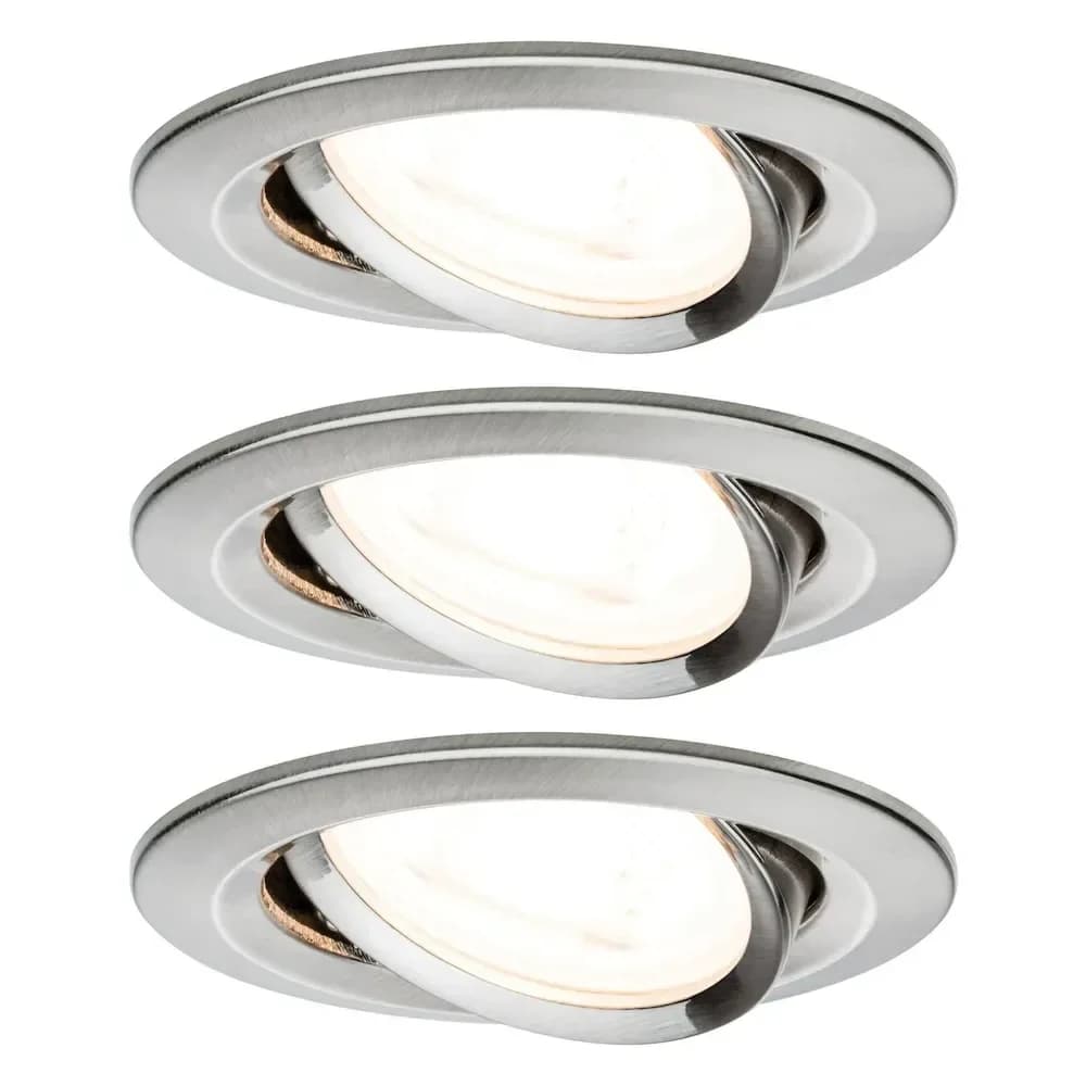 PAULMANN EBL Nova rd schw LED 3x6,5 GU10 Eisen gb