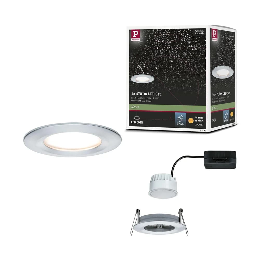 PAULMANN EBL Nova Coin rd starr LED 1x6W Alu ge