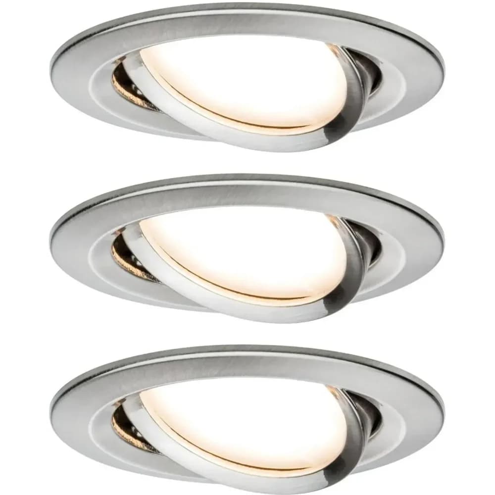 PAULMANN Prem EBL Coin Slim dim schw st LED3x6W