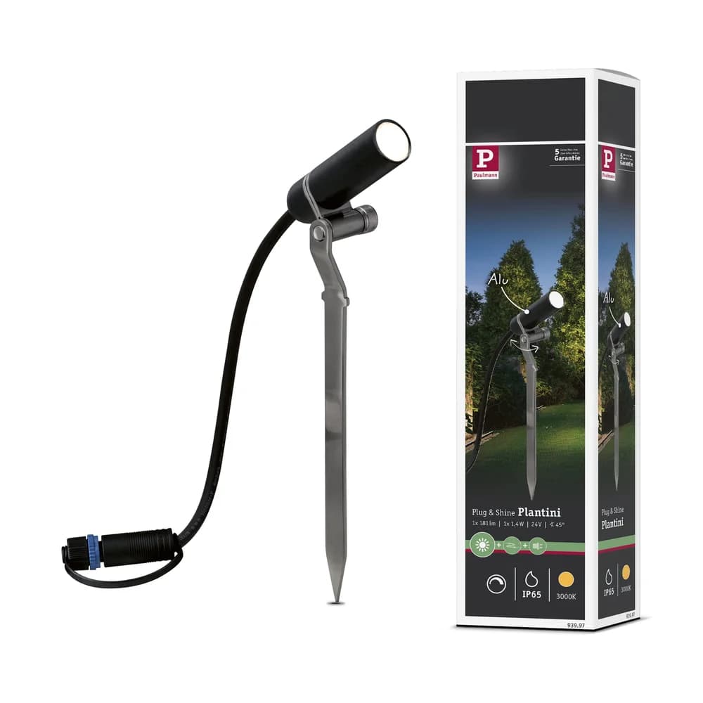 PLM 93997 - Plug&Shine Erdspieß Plantini IP65, 3000K, 2,5 W,