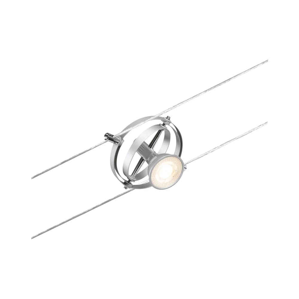 Paulmann CorDuo Seilsystem Cardan Einzelspot - Silber