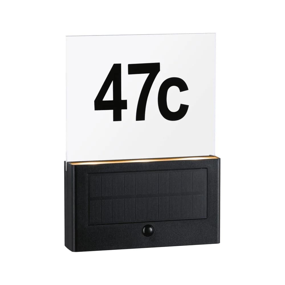 PAULMANN Outd. Solar Hausnummer Neda IP44 2200K
