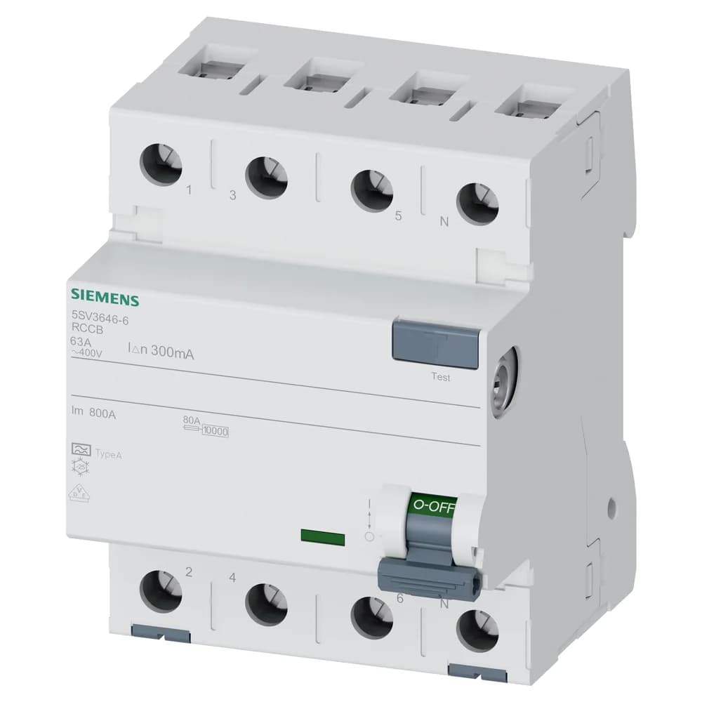 Siemens Dig.Industr. FI-Schutzschalter 5SV3646-6