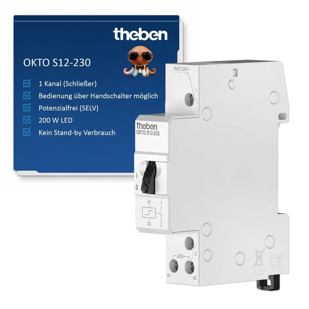 Theben Stromstoßschalter OKTO S12-230