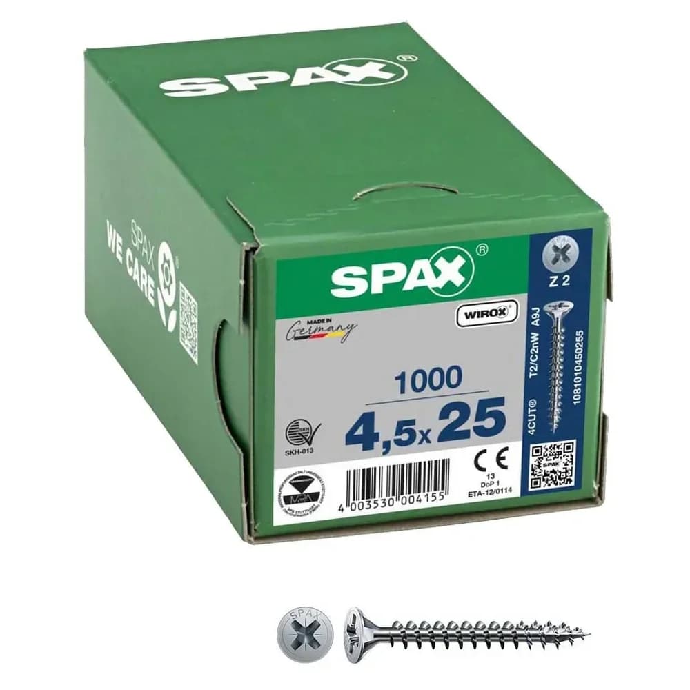 SPAX® Universalschrauben Z2 4,5x25 1000 St.