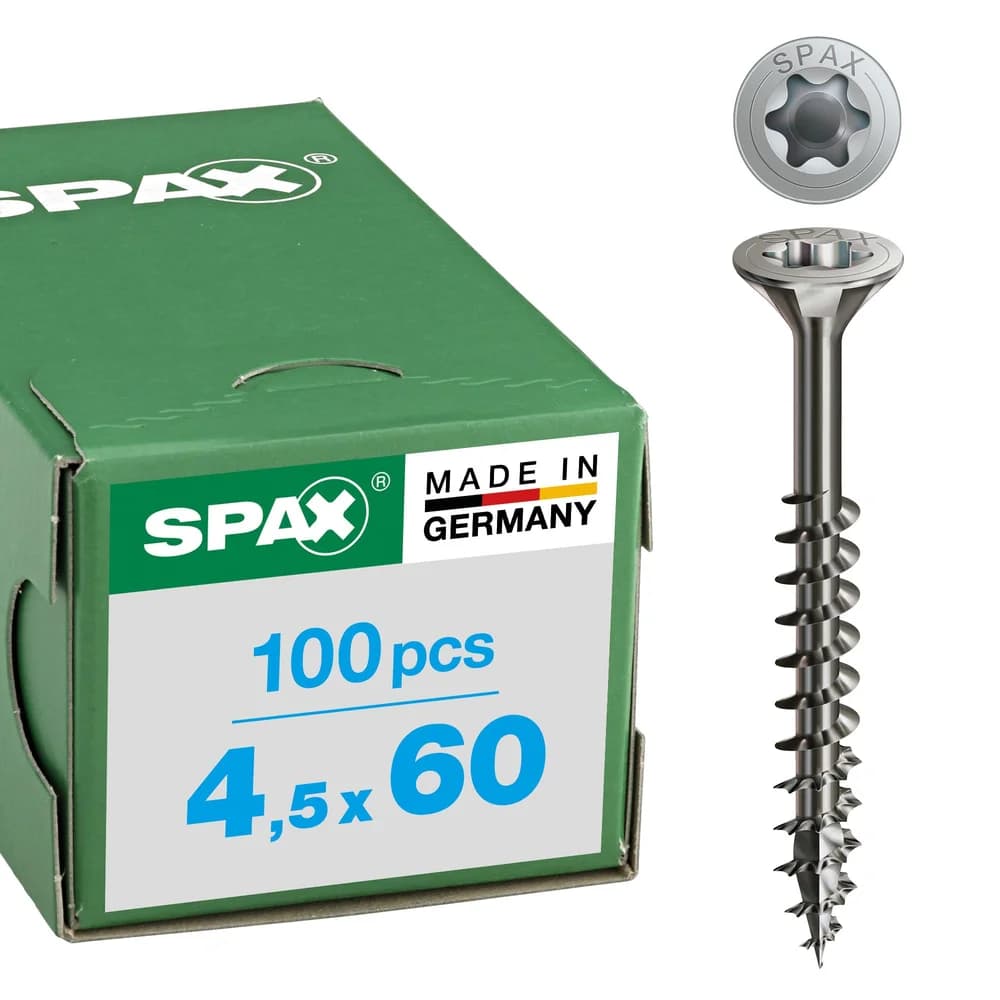 SPAX® Universalschrauben A2 T20 4,5x60 100 St.