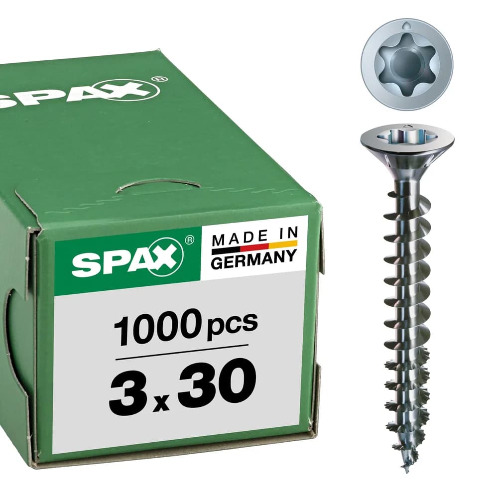 SPAX® Universalschrauben T10 3x30 1000 St.