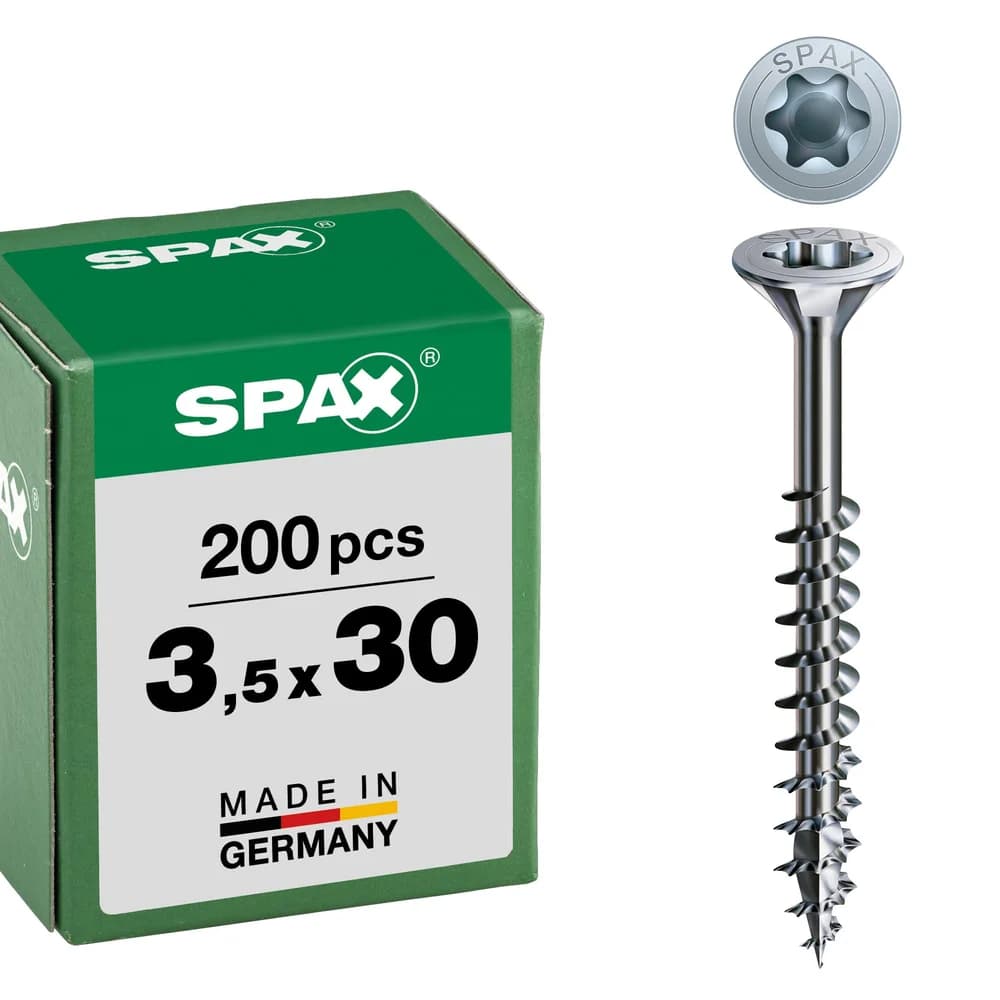 SPAX Senkkopf T-STAR plus - Teilgewinde WIROX A3J T20 - 3,5x30 - 200 Stk