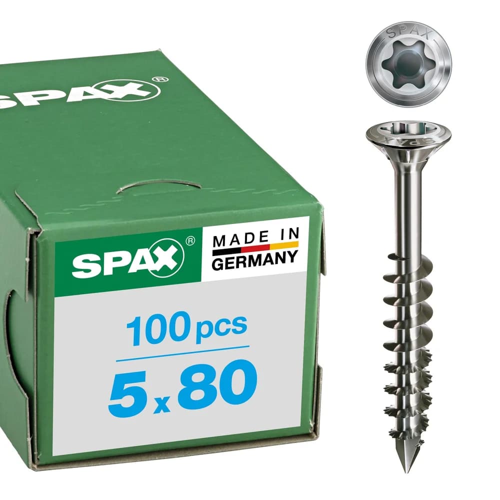 SPAX® Fassadenschrauben A2 T20 5x80 100 St.