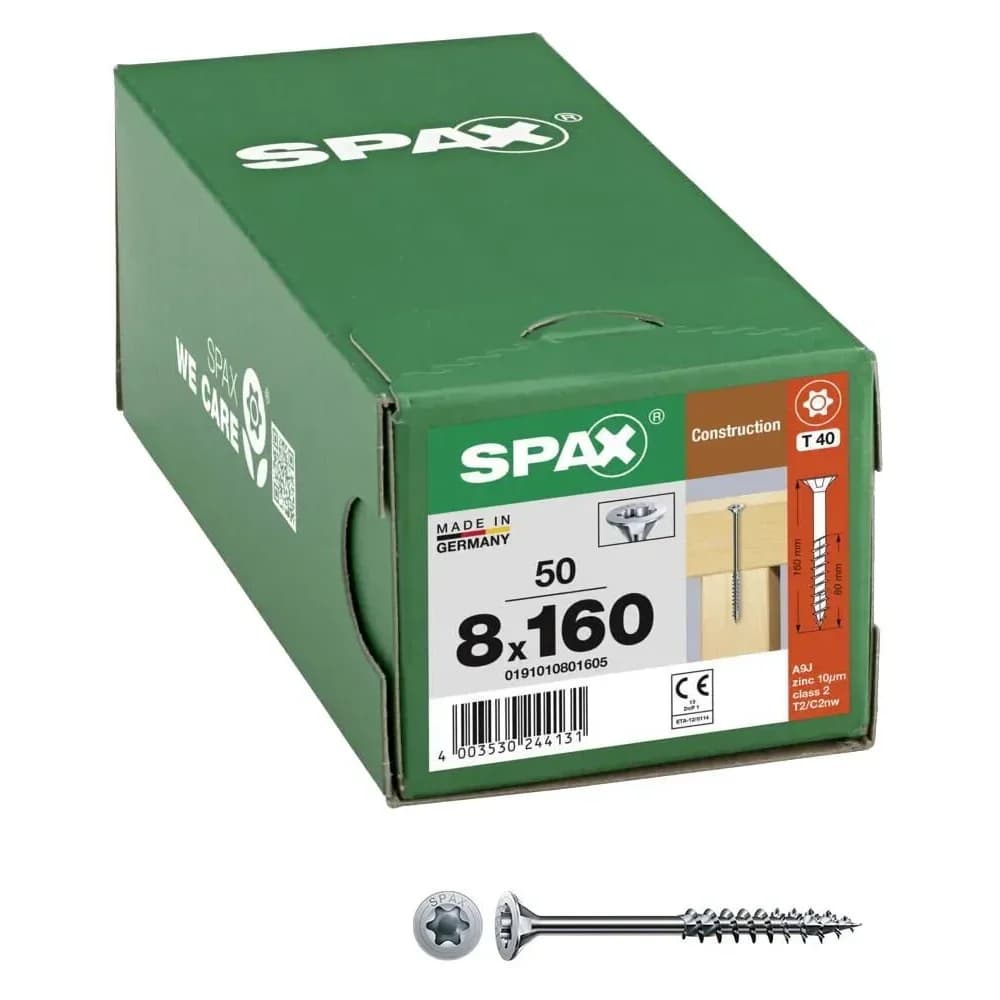 SPAX® Holzbauschrauben T40 8x160 50 St.