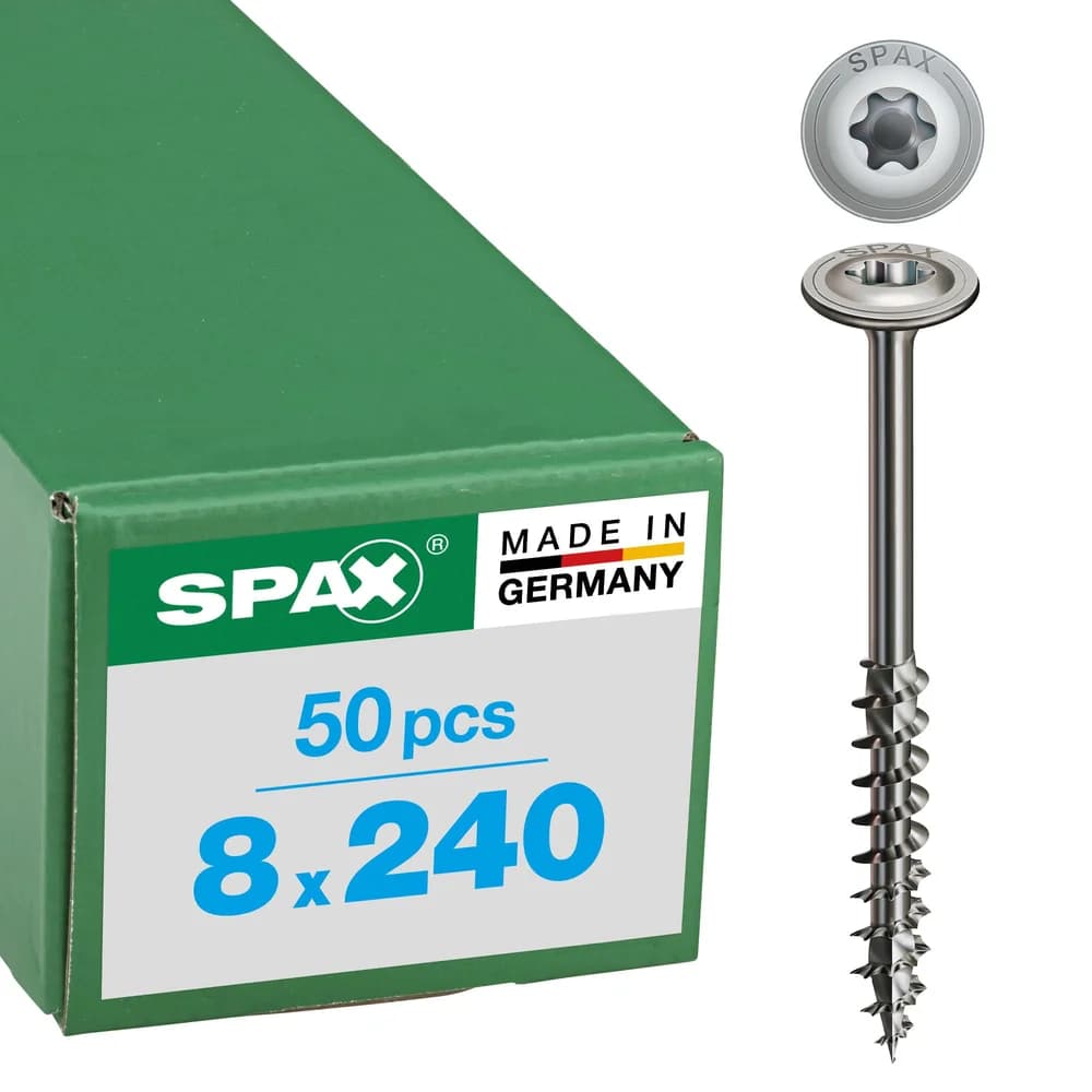SPAX® Holzbauschrauben T40 A2 8x240 50 St.