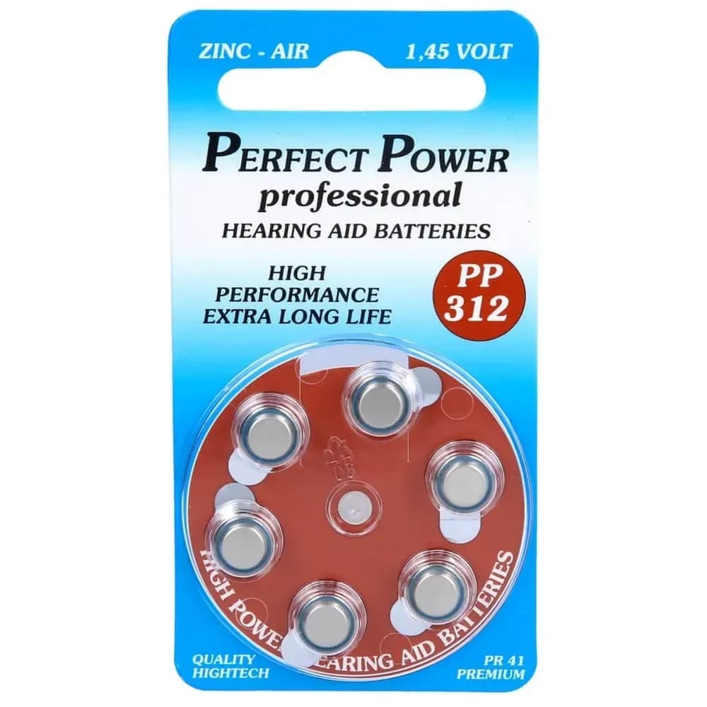 Batterie für Hörgeräte Power PP 312