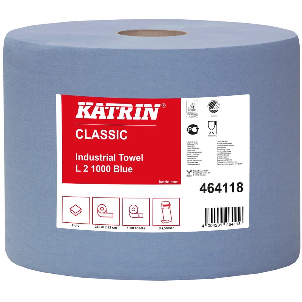 KATRIN® Putztuchrollen 2-lagig blau