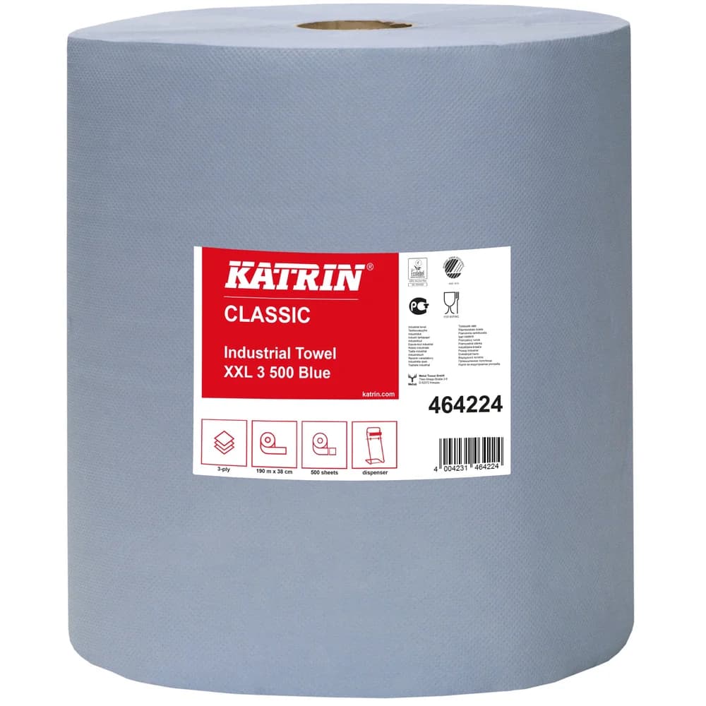 KATRIN® Putztuchrollen 3-lagig blau