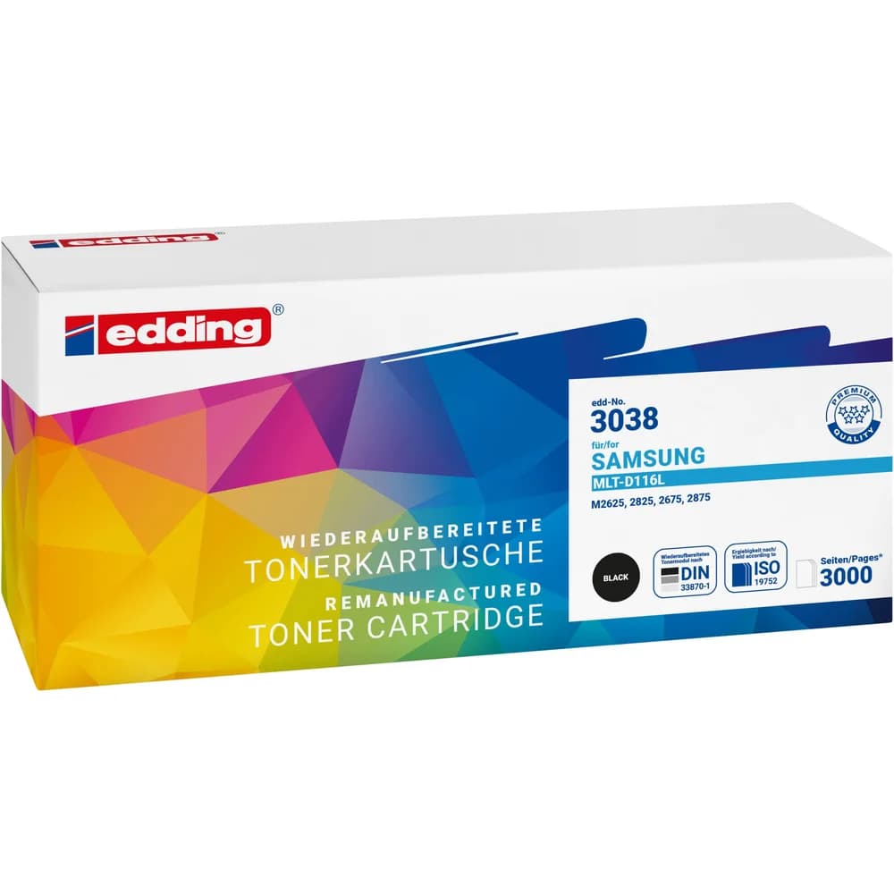 Edding, Toner, EDD-3038 - Compatible (BK)