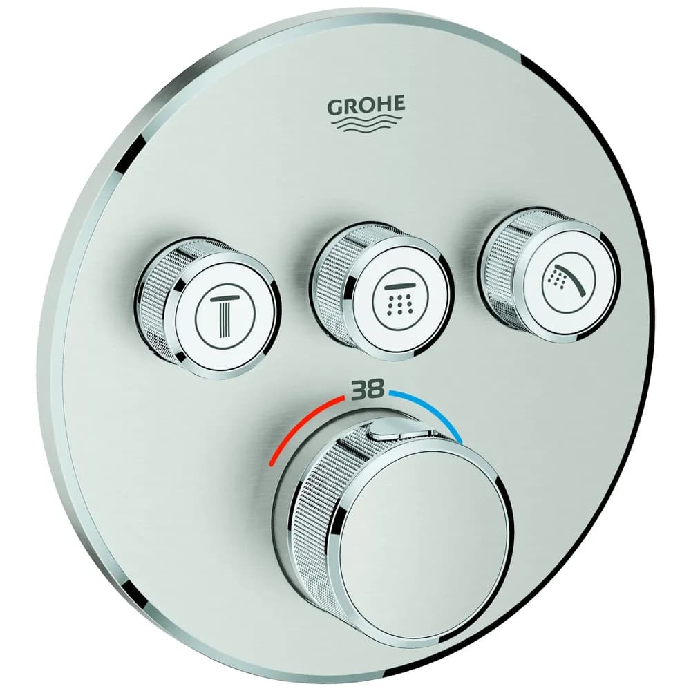 GROHE Smart Control Duscharmatur Supersteel 29121DC0