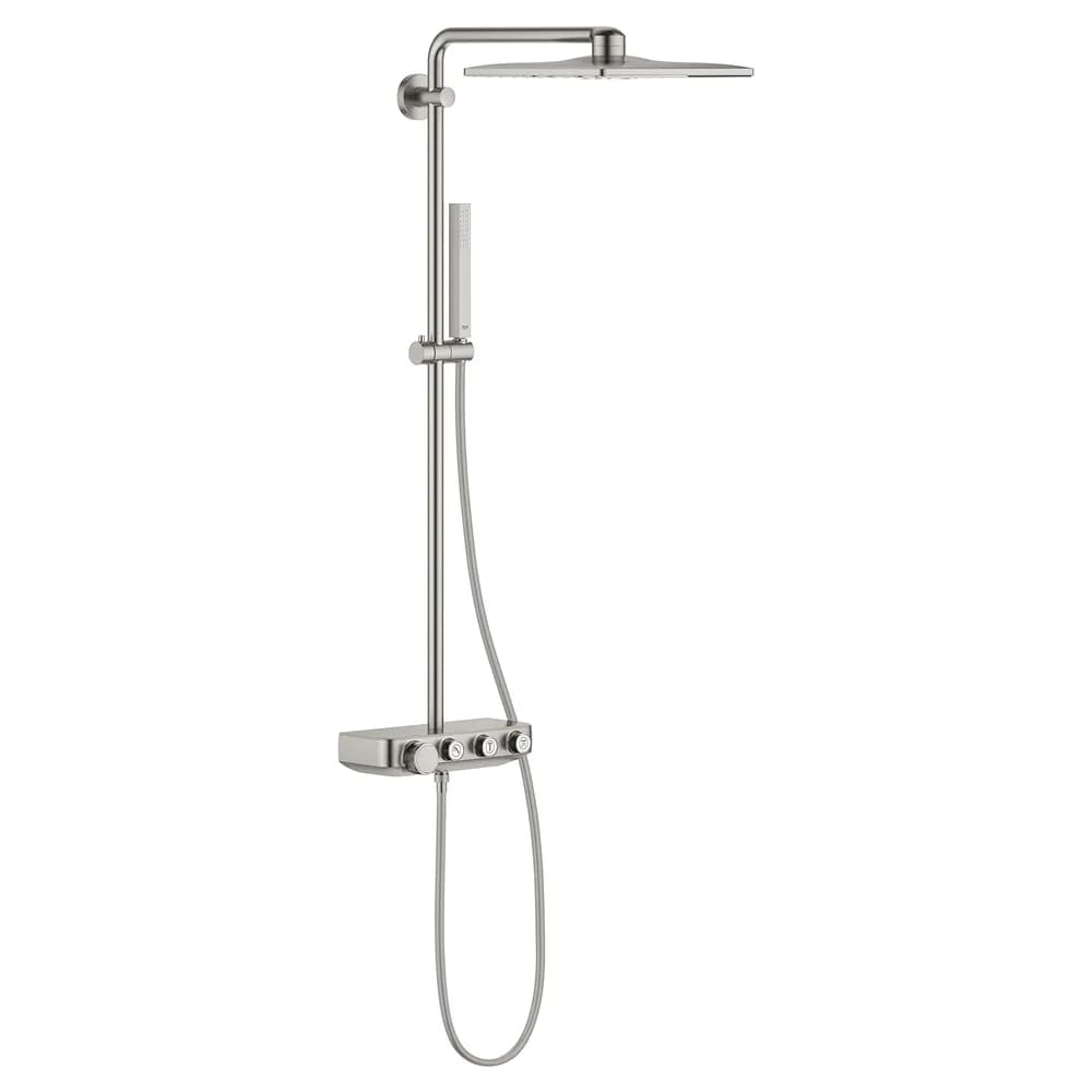 GROHE Euphoria SmartControl Duschsystem mit Thermostatarmatur Supersteel 26508DC0