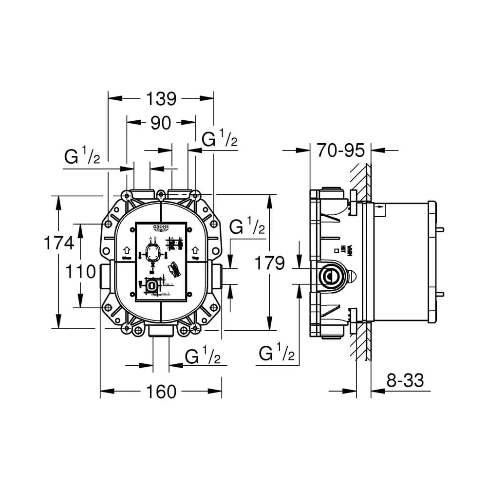 Grundkörper Rapido T - 1/2"