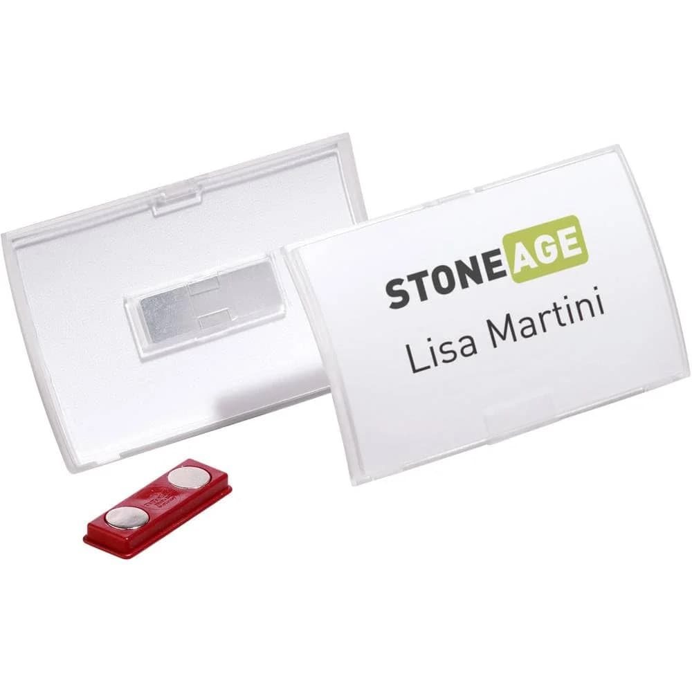 DURABLE Namensschild CLICK FOLD rPP 40x75 mm mit Magnet