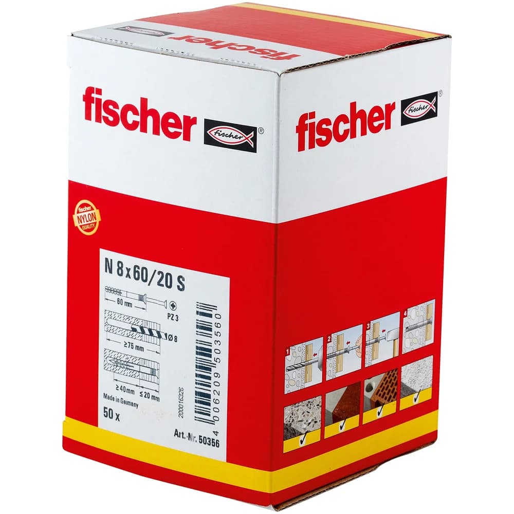 fischer Nageldübel N 8x60/20 S