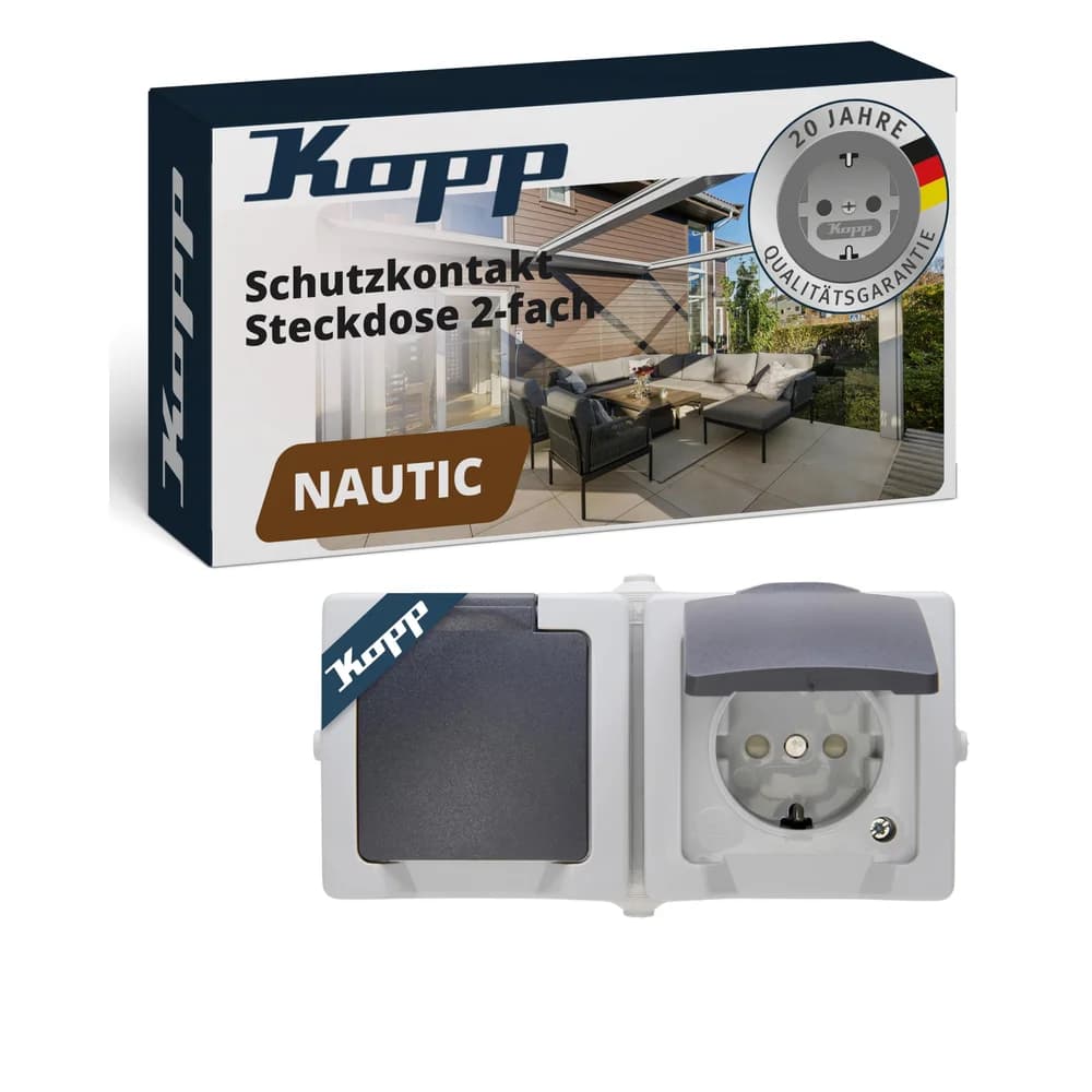 Kopp Schutzkont.-Steckdose AP 137056002